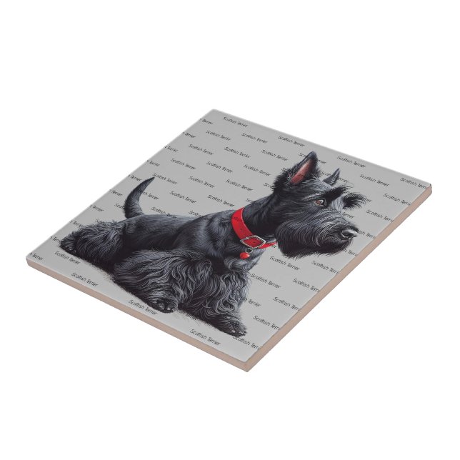 Carreau Scottish Terrier à (Côté)
