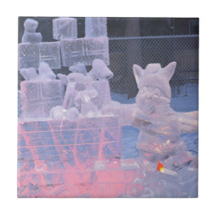 Carreau Sculpture de glace artistique sportive gravure cad