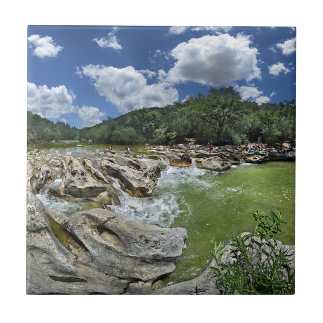 Carreau Sculpture Falls Pano - Barton Creek - Austin Texas (Devant)