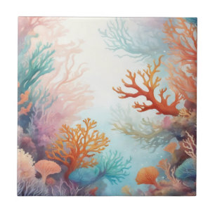 Carreau Sea Ocean Bas Corals Design 315