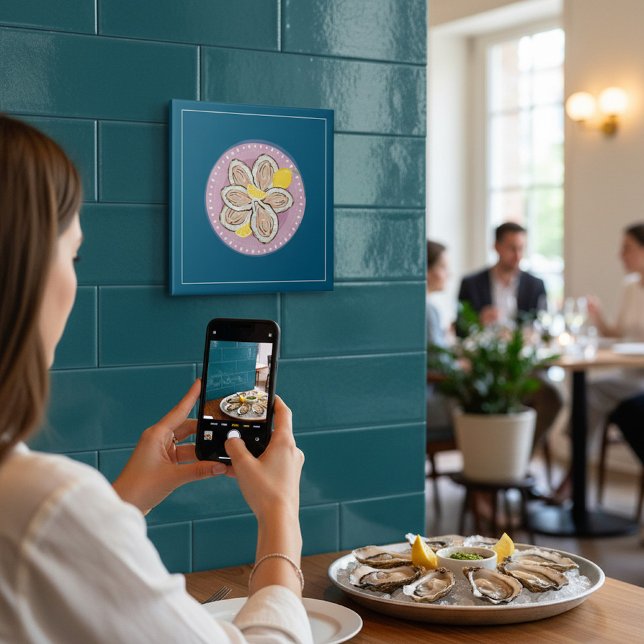 Carreau Seafood Oyster Platter Lemon Design (Créateur téléchargé)