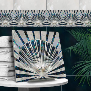 Carreau Seashell Art Deco - Abalone Shell et Pearl