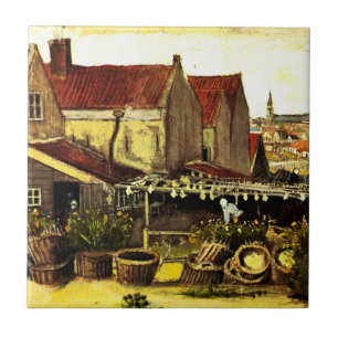 Carreau Séchage de poissons par Vincent van Gogh
