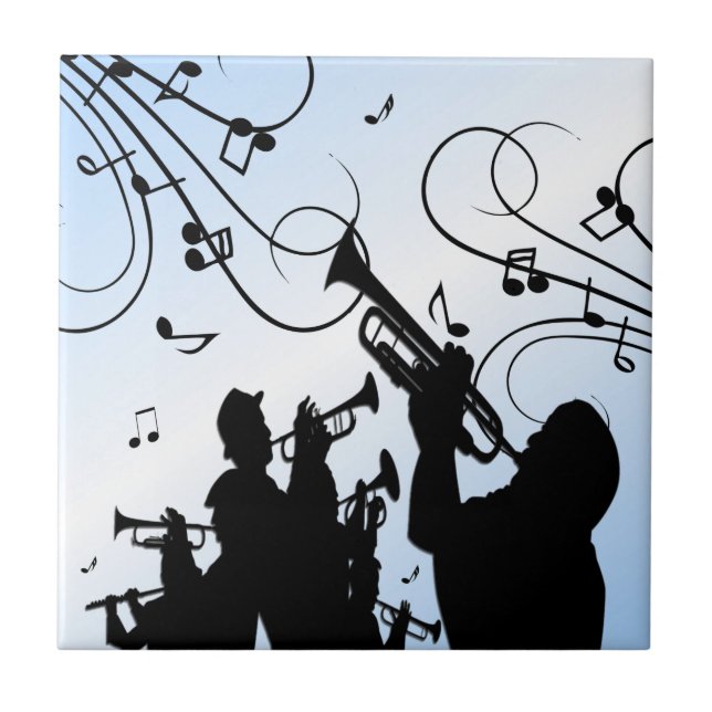 Carreau Section Trumpet Musique bleue (Devant)
