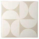 Carreau Semi-cercles Beige Géométrique moderne Carrelage<br><div class="desc">Le carrelage beige semi-circulaire est le carrelage géométrique parfait pour votre salle de bain ou votre cuisine. Ce carrelage de couleur beige est une teinte neutre classique avec un demi-cercle crème off pour un décor de maison classique moderne du milieu du siècle sur tendance pour 2025 comme souris Mocha. Disponible...</div>