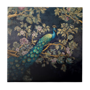 Carreau Serene Peacock Rhapsody