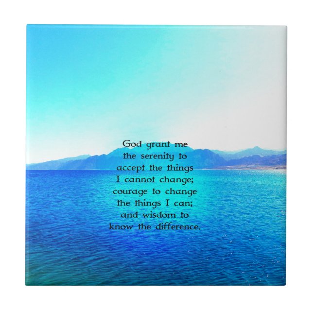 Carreau Serenity Prayer (Devant)