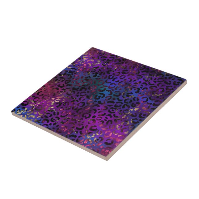 Carreau Série de design peinture léopard 16  (Côté)