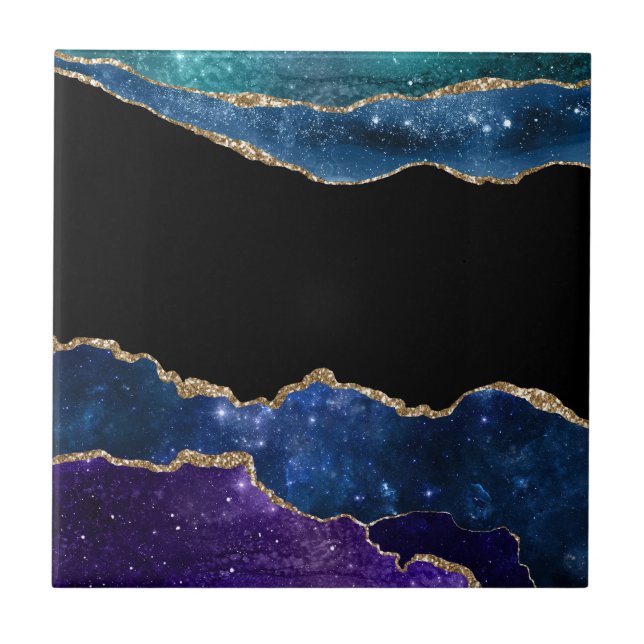 Carreau Série Galaxie Agate Design 10 (Devant)