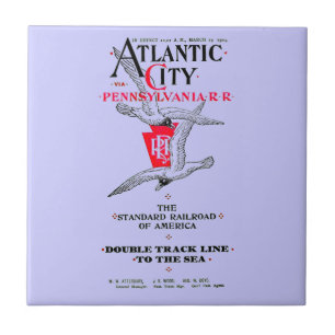 Carreau Service 1904 d'Atlantic City de chemin de fer de