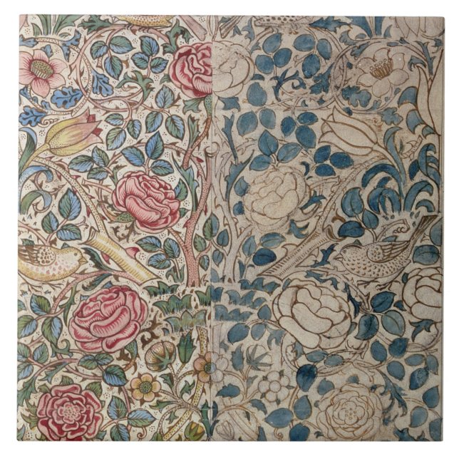 Carreau "S'est levée" la conception de papier peint (le (Devant)