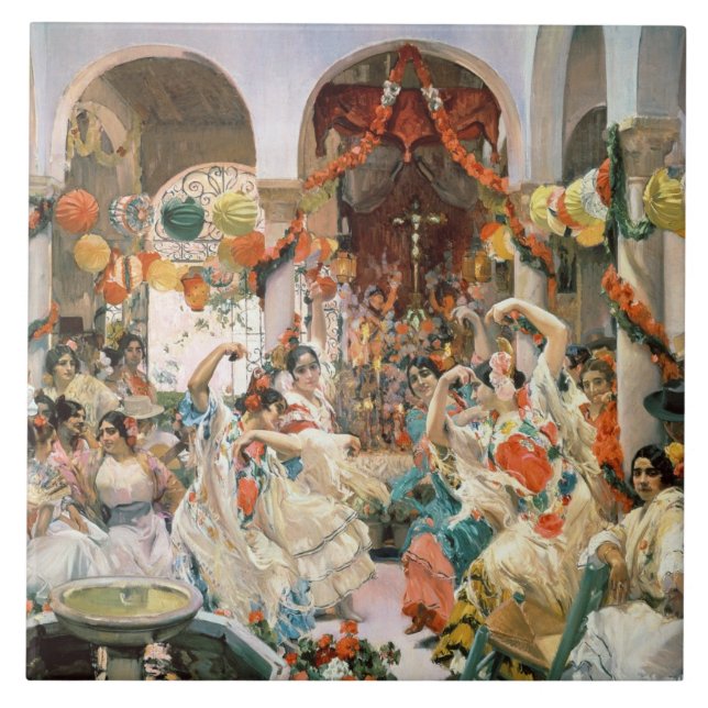 Carreau Séville (huile sur la toile) (Devant)