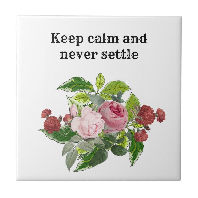 Carreau Shabby chic blooming flowers (Devant)