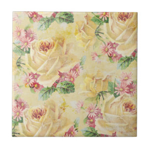 Carreau Shabby Chic Carrelage Floral