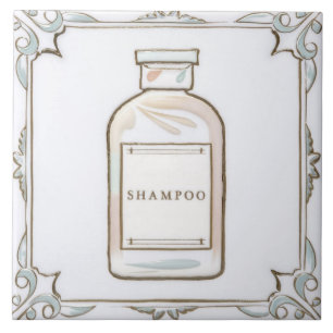 Carreau Shampoing de Corail Mint Blanc Bouteille Amusante