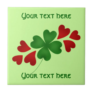Carreau Shamrock et coeur