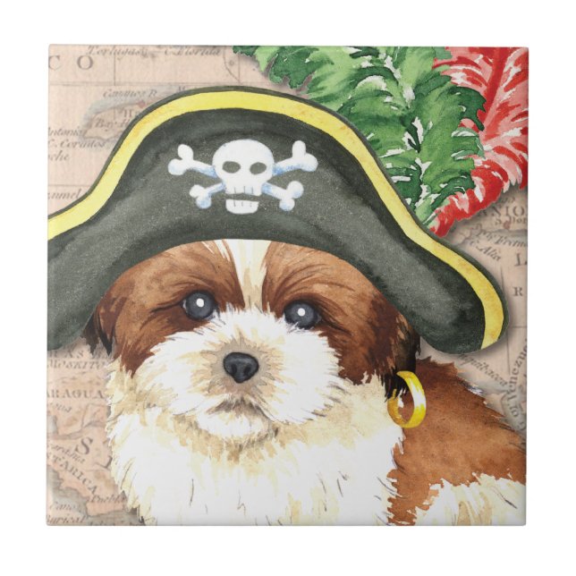 Carreau Shih Tzu Pirate (Devant)