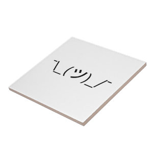 Carreau Shrug Emoticon —\_(ツ)_/ Afficher le Kaomoji japona