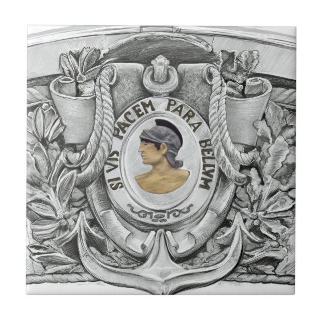 CARREAU SI VIS PACEM PARA BELLUM (Devant)