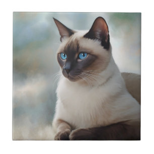 Carreau Siamese Chat 749 Art numérique