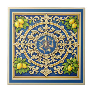 Carreau Sicilia Trinacria design sicilien 