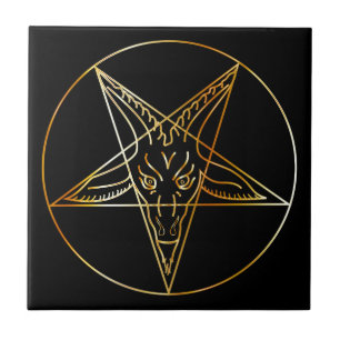Carreau Sigil d'or de Baphomet