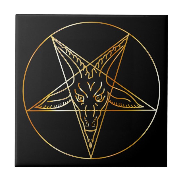 Carreau Sigil d'or de Baphomet (Devant)