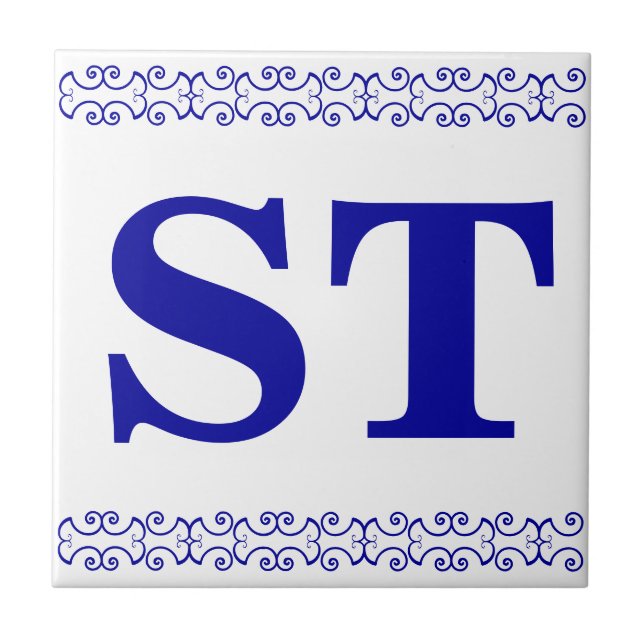 Carreau Signe de vignette personnalisé (Devant)