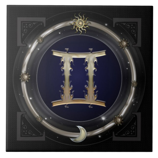 Carreau Signe de zodiaque de Gémeaux (Devant)