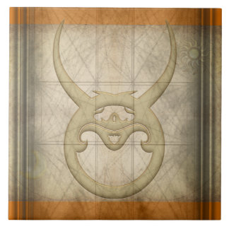 Carreau Signe de zodiaque de Taureau