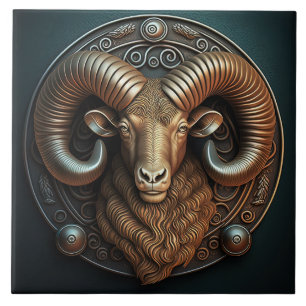 Carreau Signe du zodiaque Bélier Horoscope Bélier