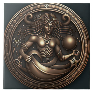 Carreau Signe du zodiaque Verseau Horoscope Verseau