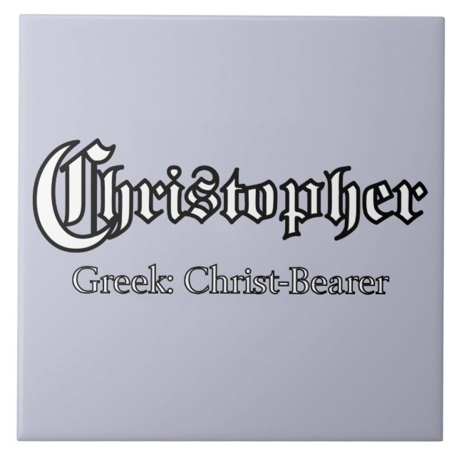 Carreau Signification de Christopher (Devant)
