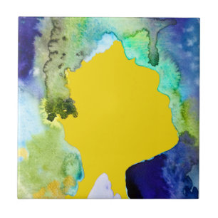 Carreau Silhouette art abstract watercolor