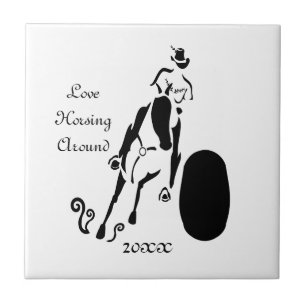 Carreau Silhouette Cowgirl Barrel Racing