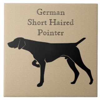 Carreau Silhouette de chien pointeur germanique à courte d