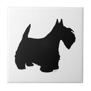 Carreau Silhouette de Terrier Écossais