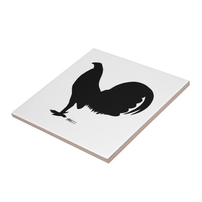 Carreau Silhouette du coq Gamecock (Côté)