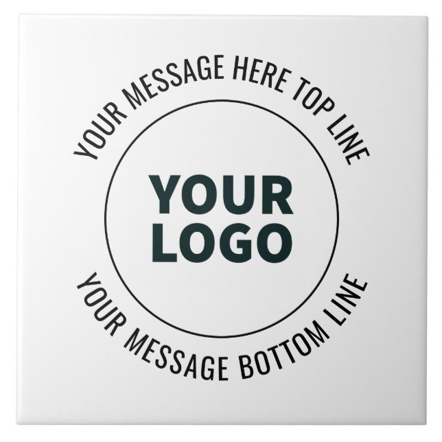 Carreau Simple à remplacer par votre logo ou image  (Devant)