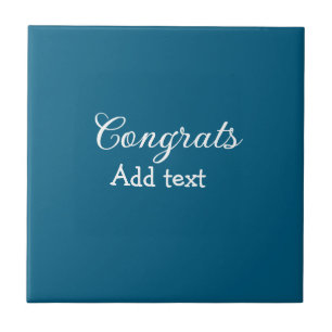 Carreau Simple congratulation graduation add your