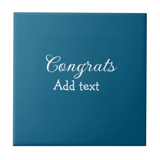 Carreau Simple congratulation graduation add your (Devant)