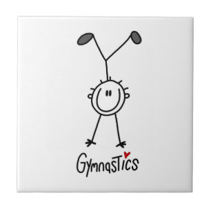 Carreau Simple Gymnaste Figurine Bâton