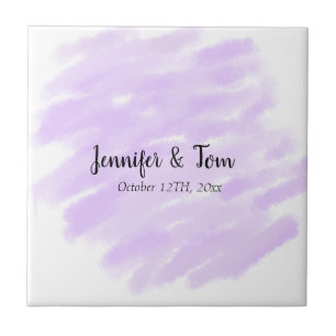 Carreau simple minimal ajoutez votre nom mariage personnal
