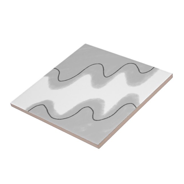 Carreau simple personnalisé jaune bleu aquarelle ajouter l (Côté)