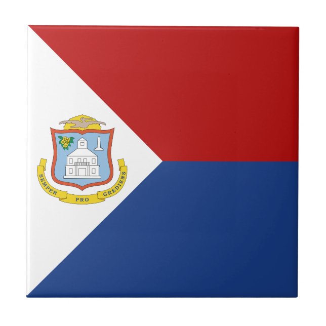 Carreau Sint Maarten Flag (Devant)