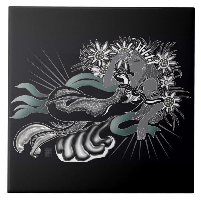 Carreau sirène de nouveau (Devant)