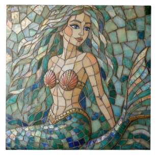Carreau Sirène mosaïque