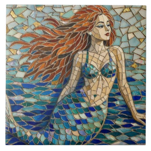 Carreau Sirène mosaïque