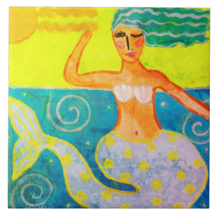 Carreau Sirène sur une journée ensoleillée Art Abstrait