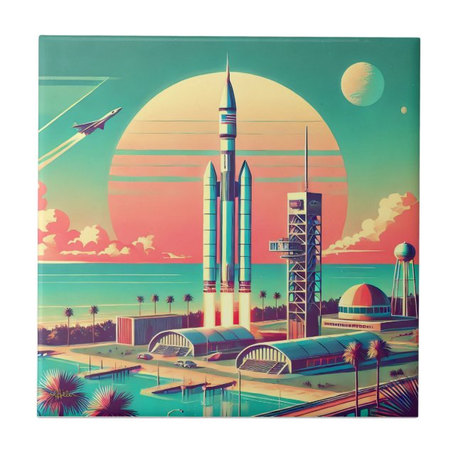 Carreau Site de lancement New Florida Futuriste Atomique (Devant)